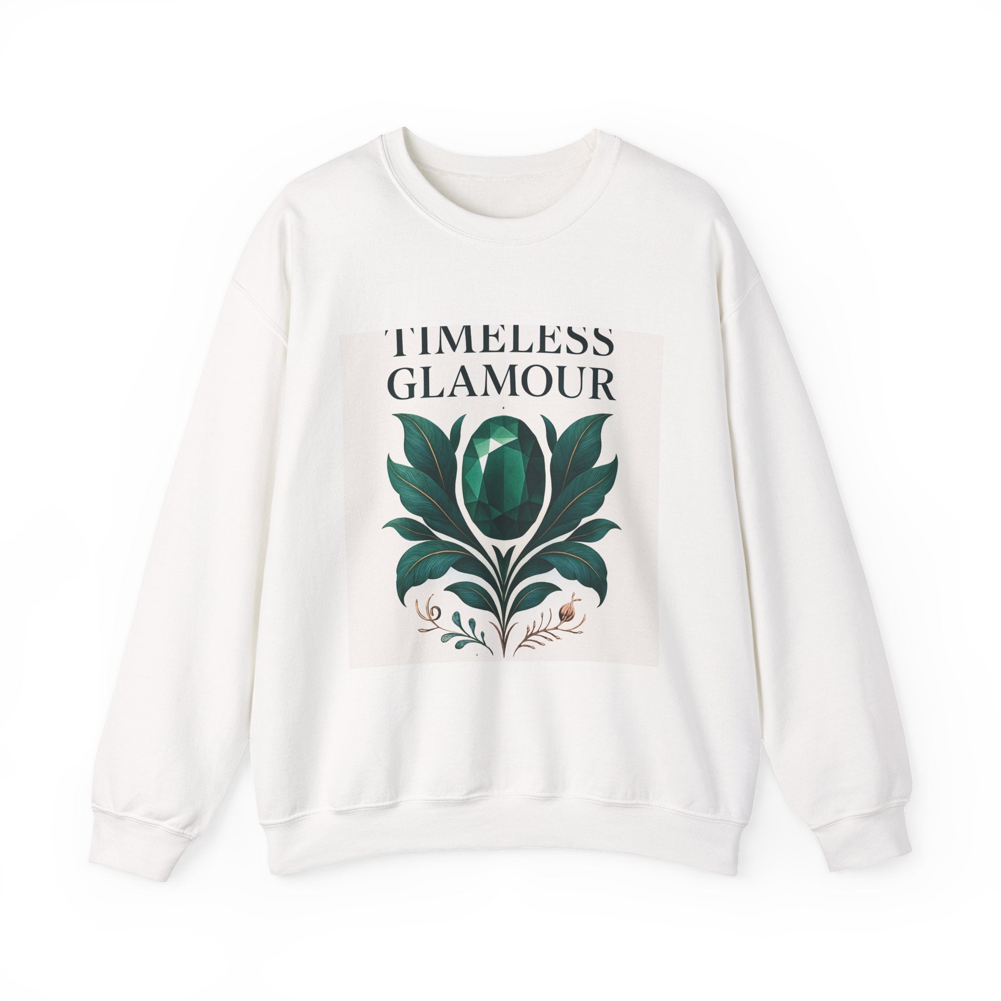 Sweatshirt — Timeless Glamour Floral Jewel Graphic Crewneck