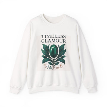 Sweatshirt — Timeless Glamour Floral Jewel Graphic Crewneck