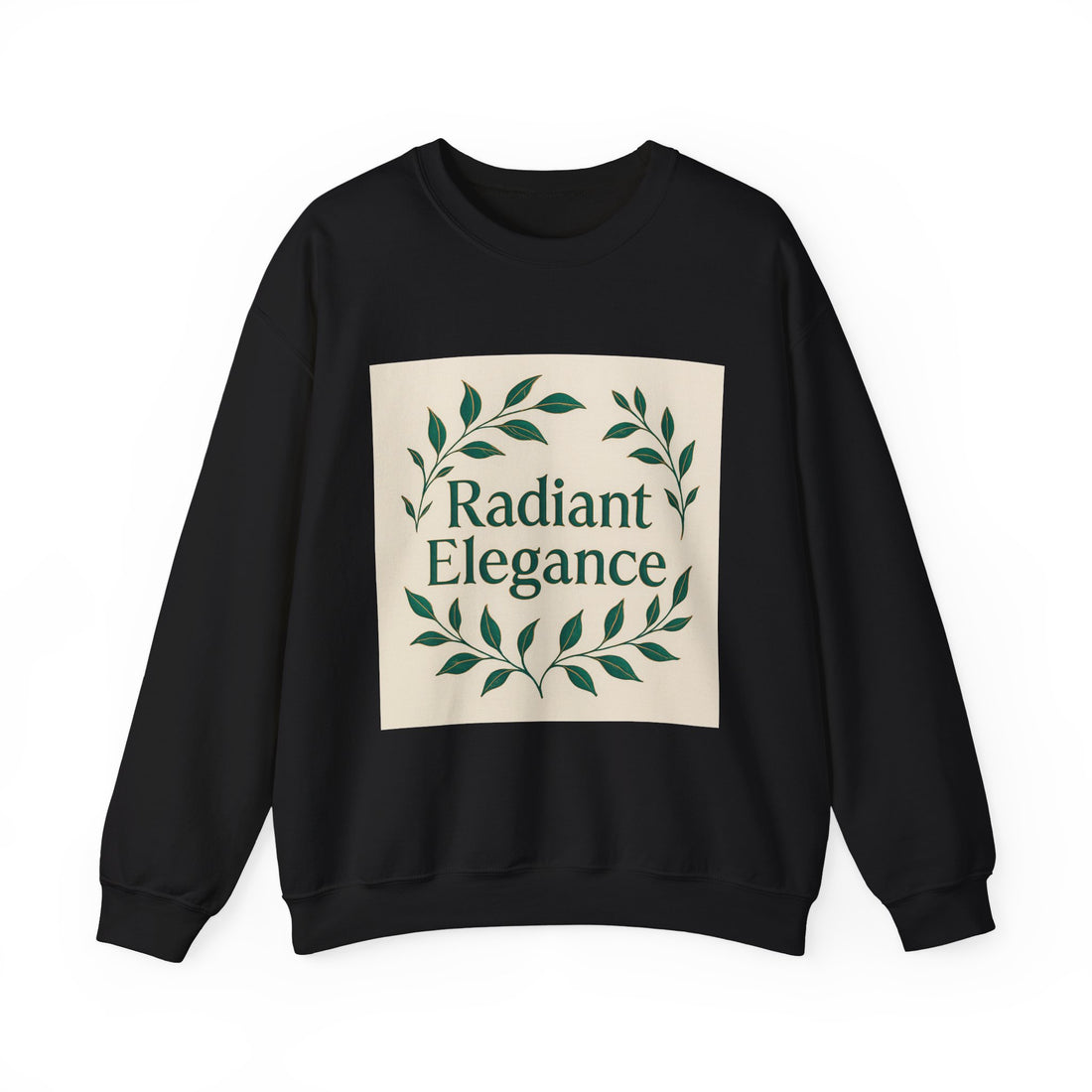 Radiant Elegance Sweatshirt — Botanical Wreath Crewneck