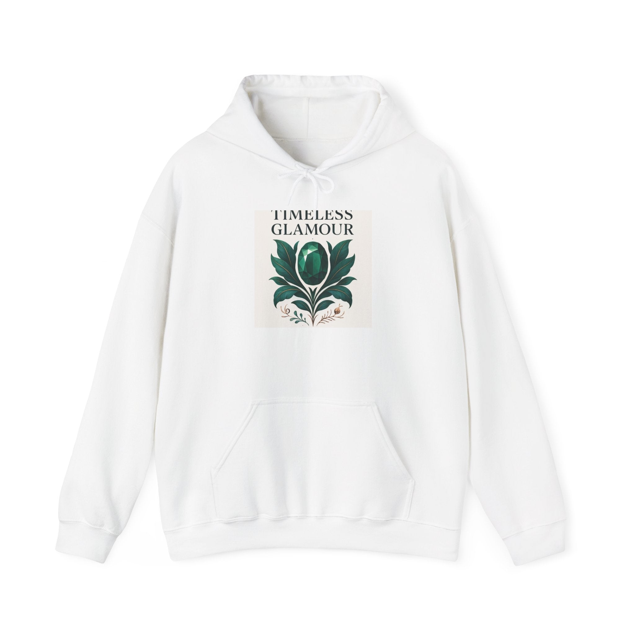 Timeless Glamour Floral Hoodie — Vintage Botanical Graphic Sweatshirt