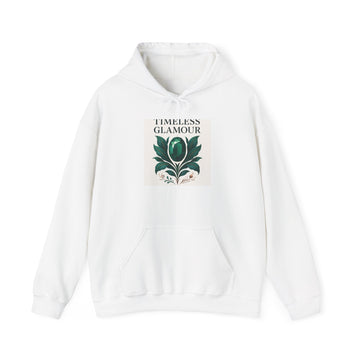 Timeless Glamour Floral Hoodie — Vintage Botanical Graphic Sweatshirt