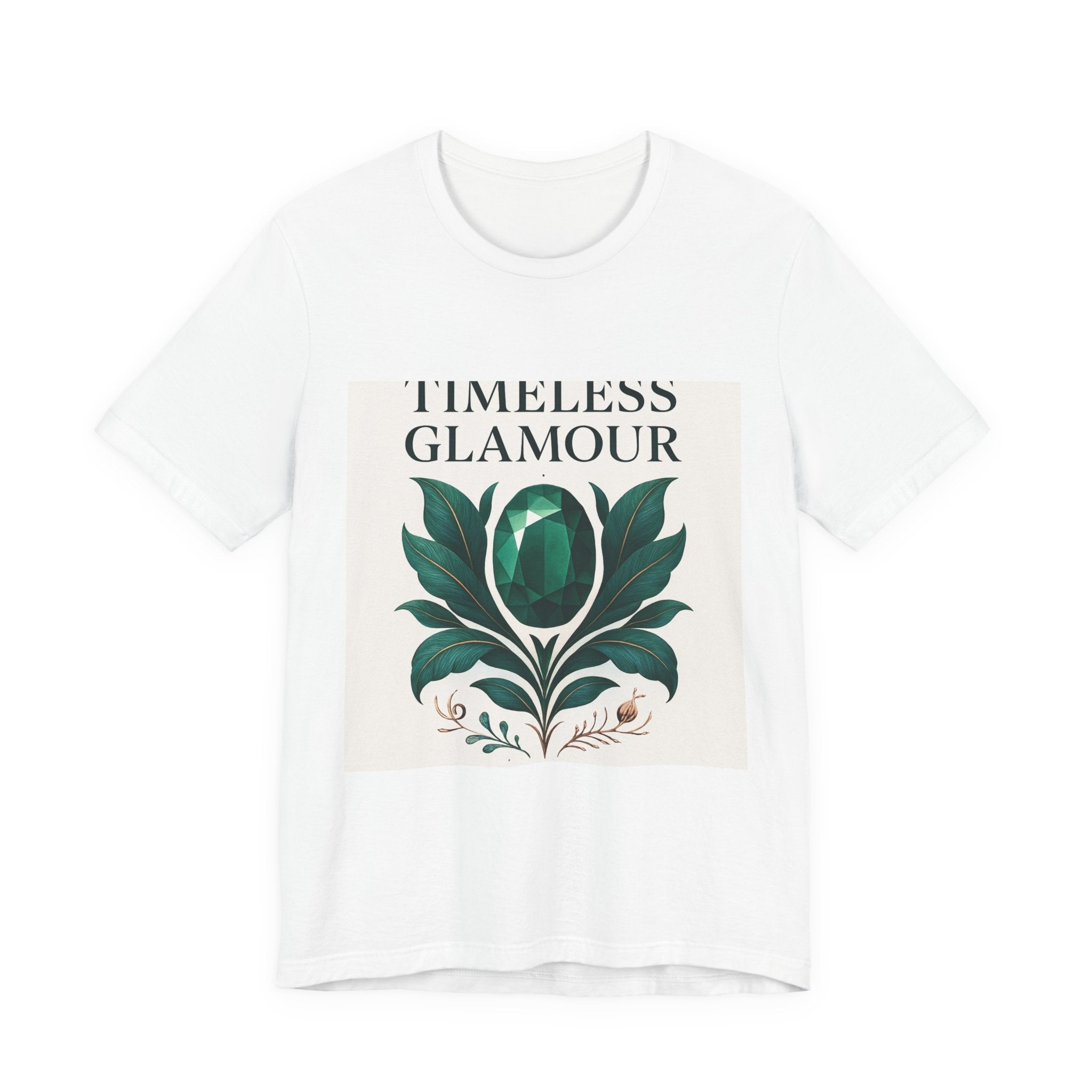 Timeless Glamour Floral Tee — Vintage Botanical Graphic T-Shirt
