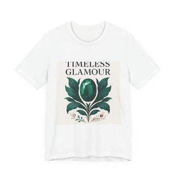 Timeless Glamour Floral Tee — Vintage Botanical Graphic T-Shirt