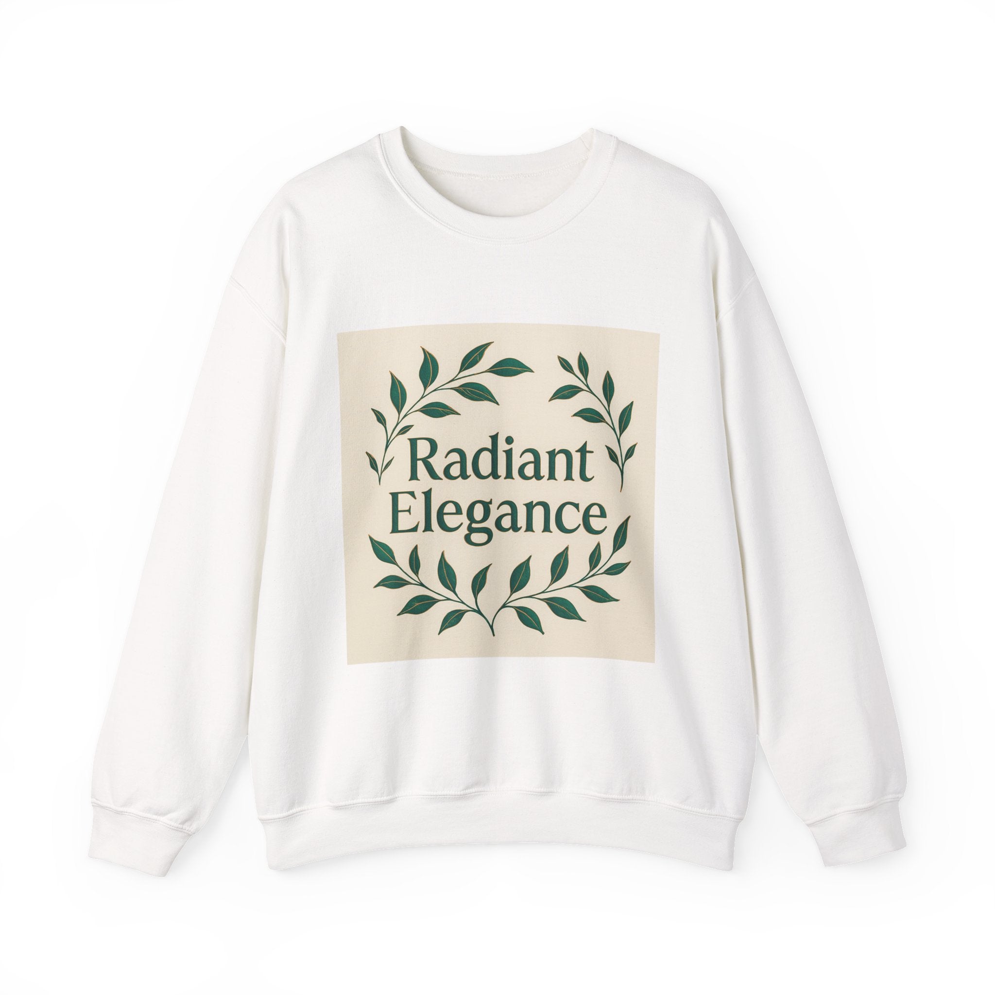 Radiant Elegance Sweatshirt — Botanical Wreath Crewneck