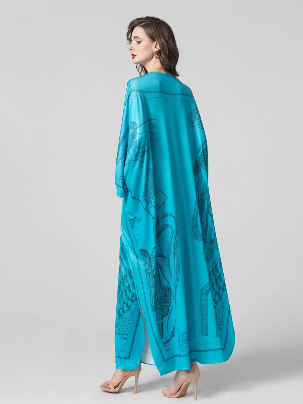 Women's Robes Sexy V Neck Batwing