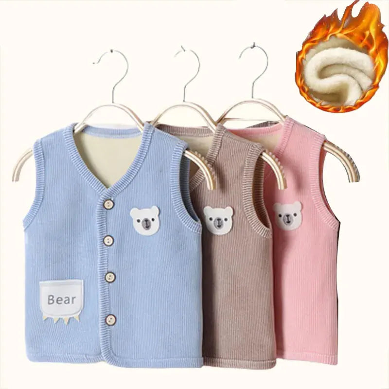 Kids Clothes Waistcoat Children's Vest  Boy Girl Thicken