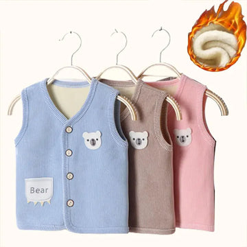Kids Clothes Waistcoat Children's Vest  Boy Girl Thicken