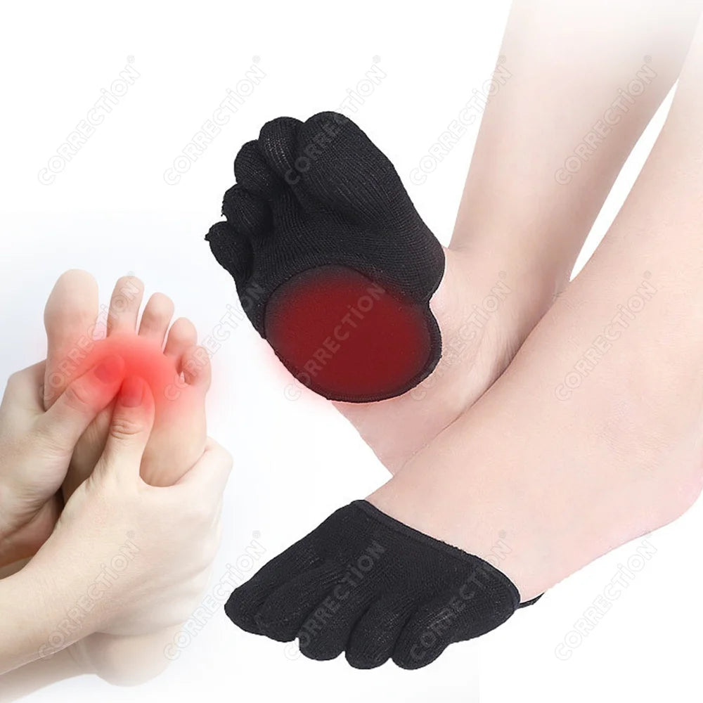 Five Toes Forefoot Pads for Women High Heels Half Insoles