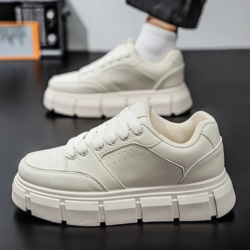 2025 New Arrival Solid Color Thick Sole Walking Shoe Sports