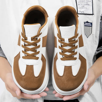 Wide Toe Mens Barefoot Shoes Leather Minimalist Walking Sneakers