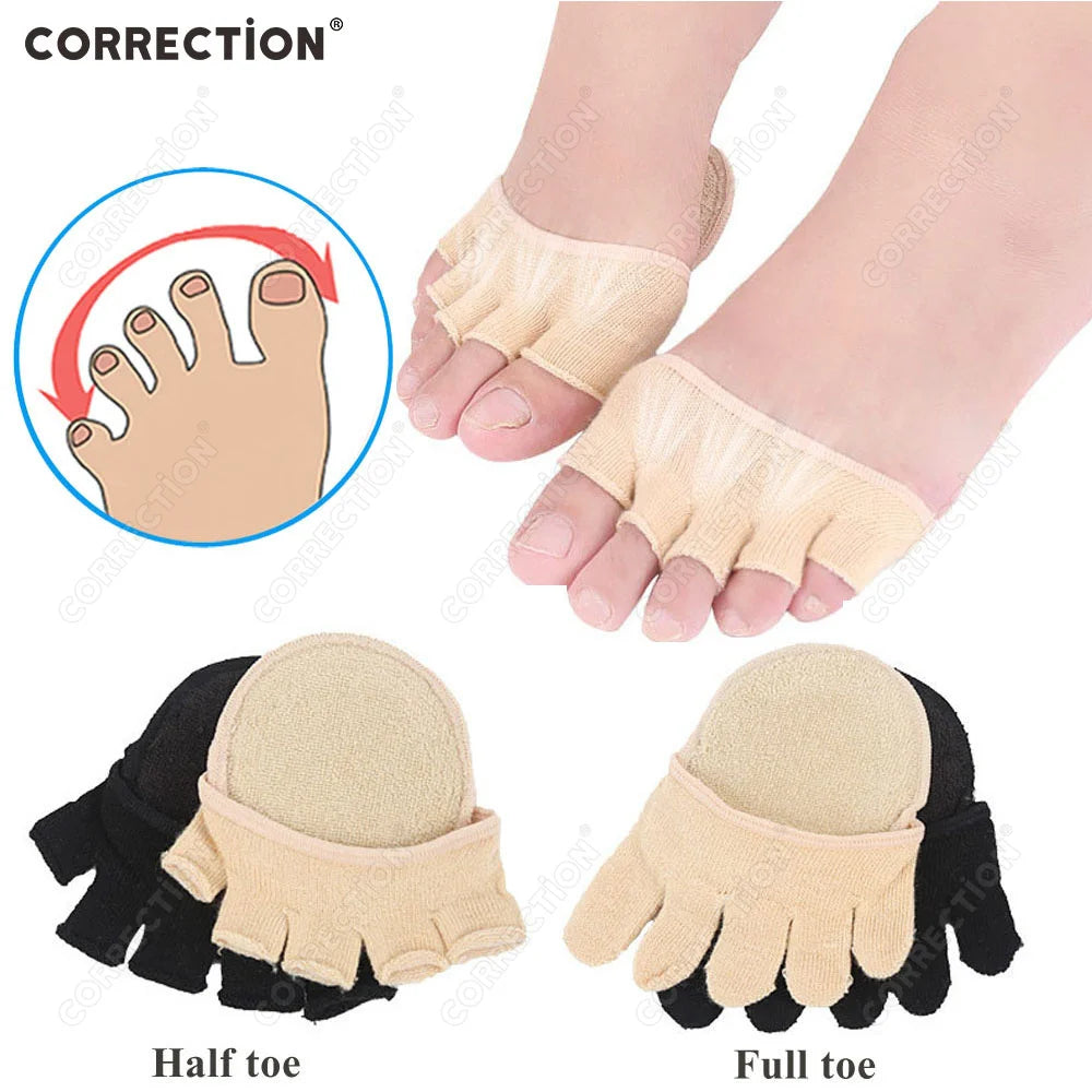 Five Toes Forefoot Pads for Women High Heels Half Insoles