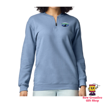 Embroidered Fleece 1/4 Zip Sweatshirt